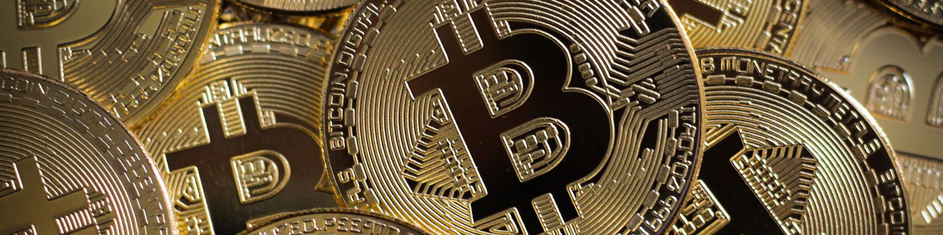a pile of bitcoin