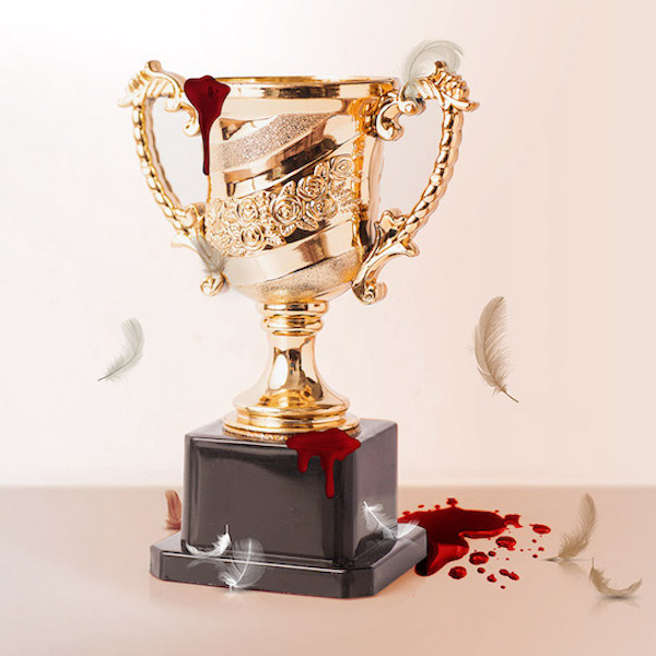 Trophy,Metal,Serveware,Fashion accessory,Carmine,Antique,Kitchen appliance
