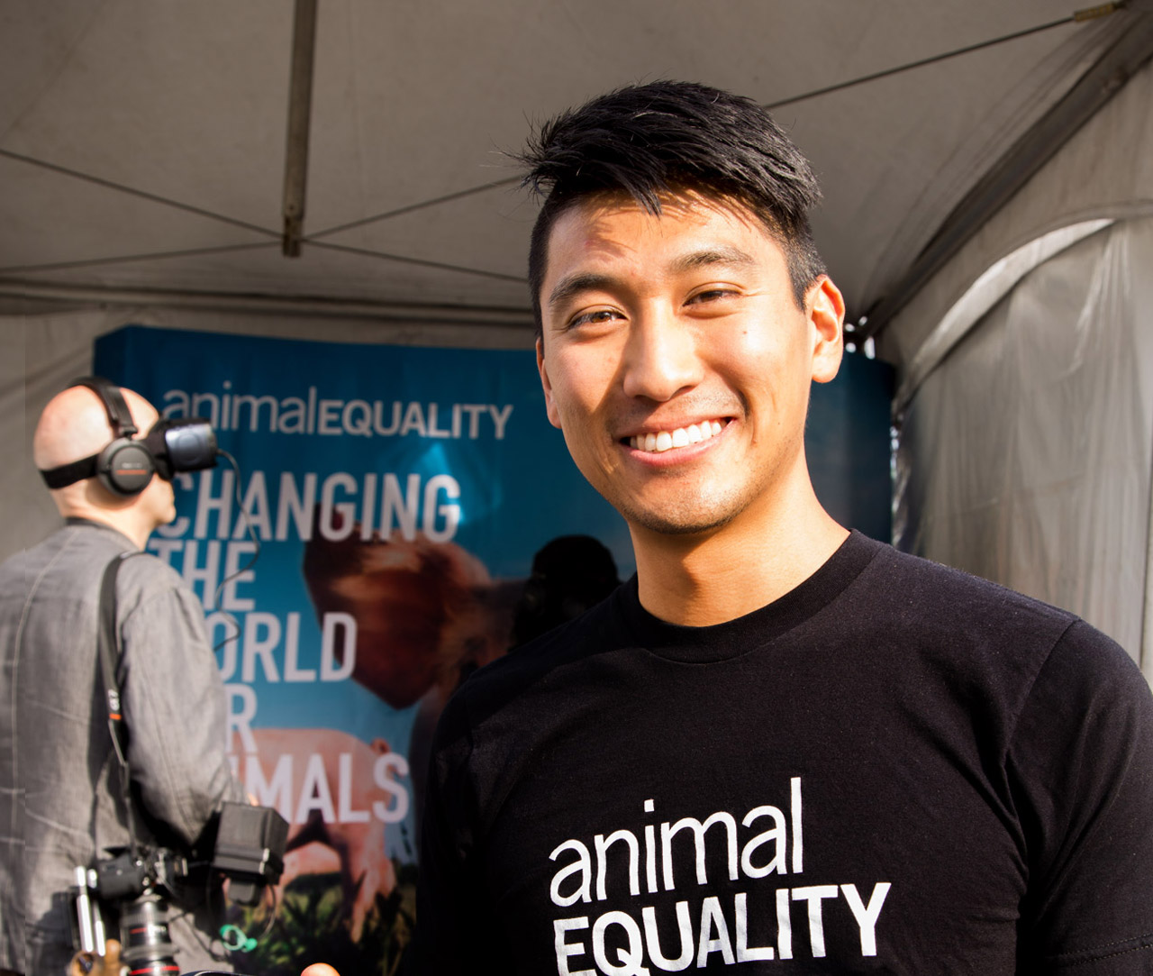 Kyle, Animal Equality volunteer