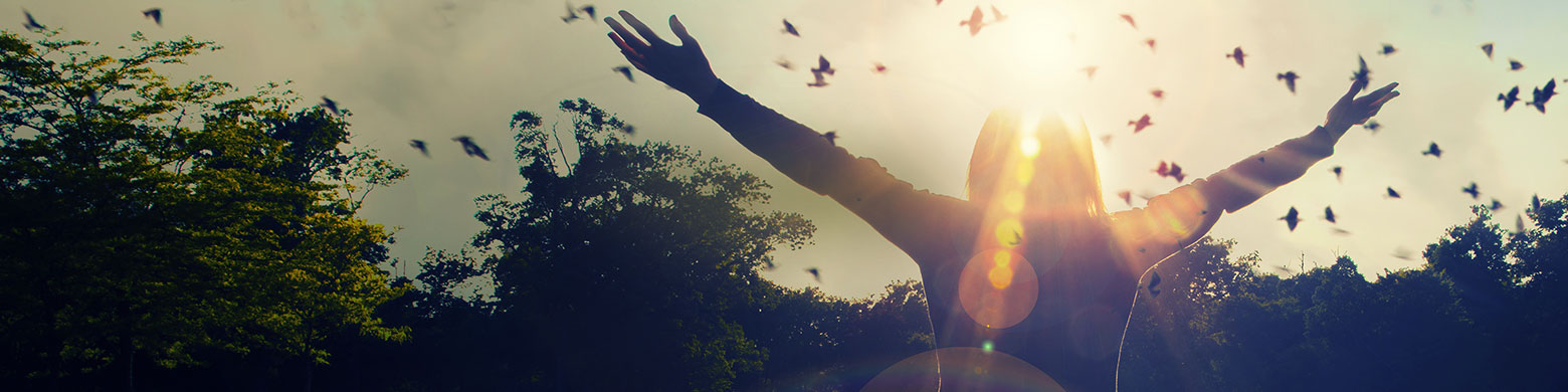 Woman enjoying freedom