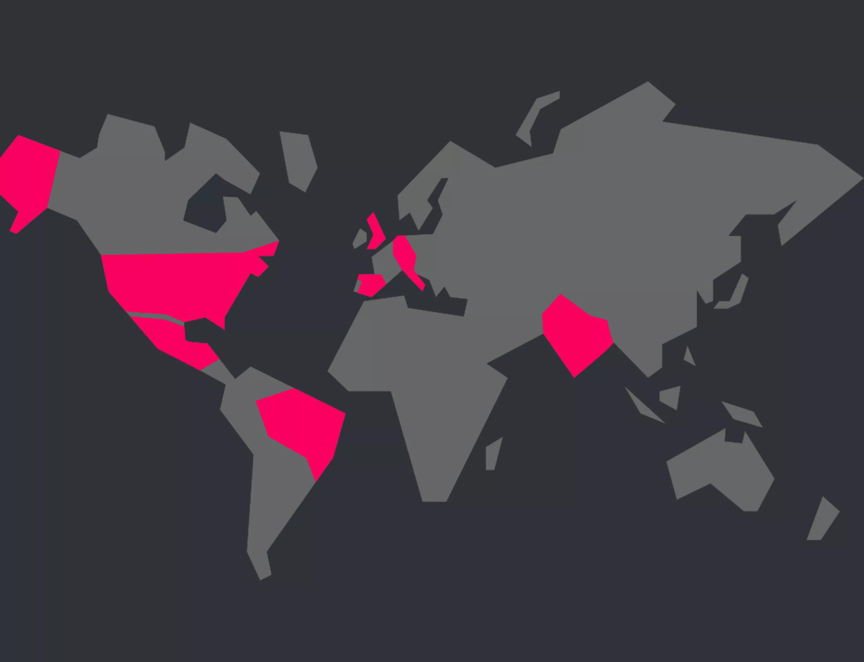 World map with Animal Equality offices