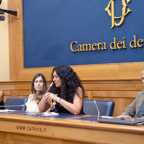 Animal Equality and Deputies at the Parliament talking about the ban on male chick killing.